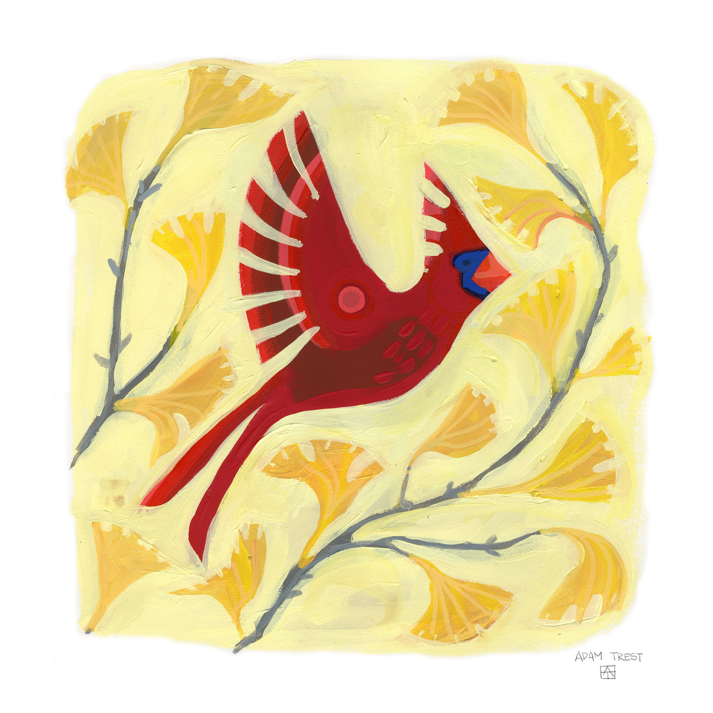 Adam Trest Songbird Symphony | Gingko Cardinal Print