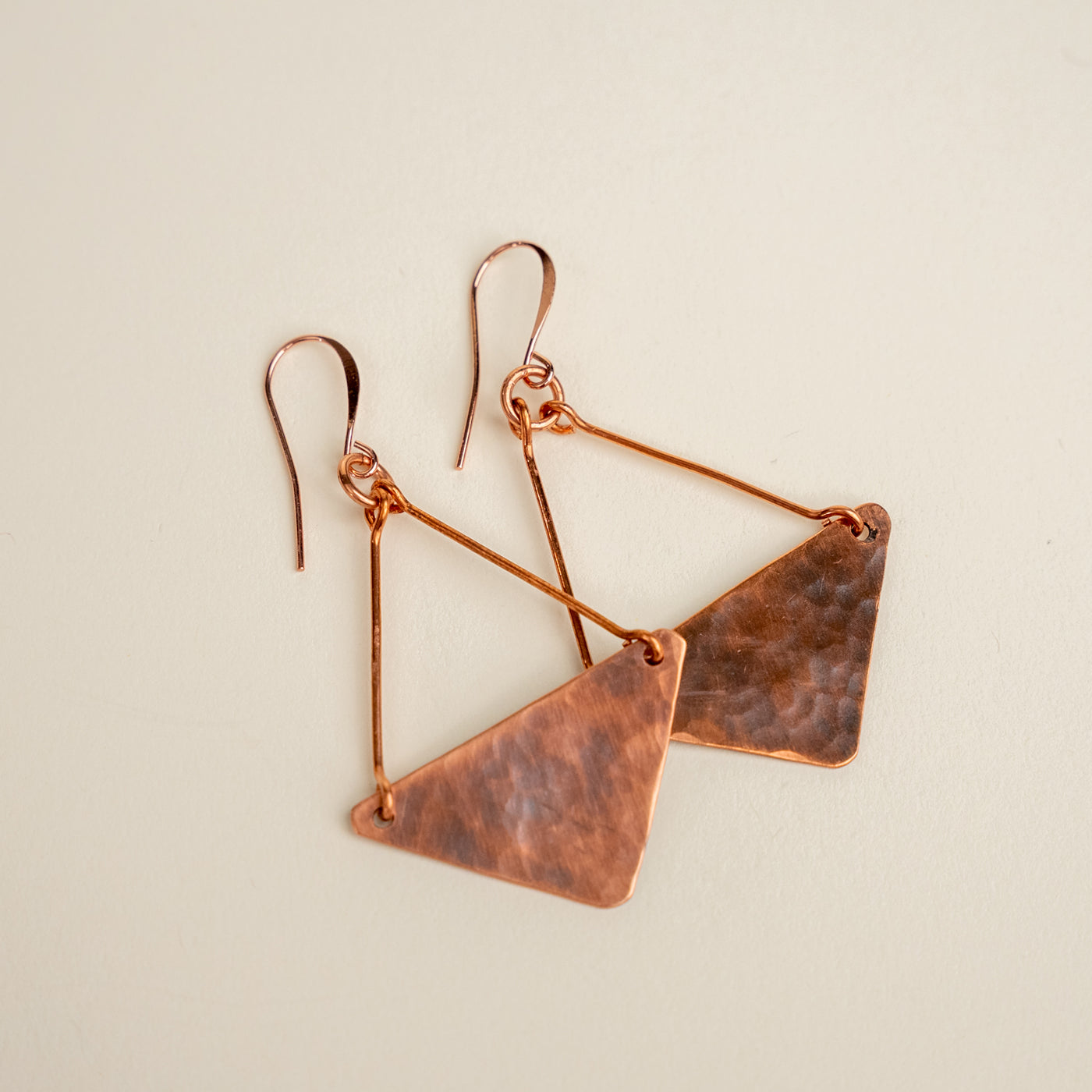 Novi Copper Diamond Full Dangle Earrings