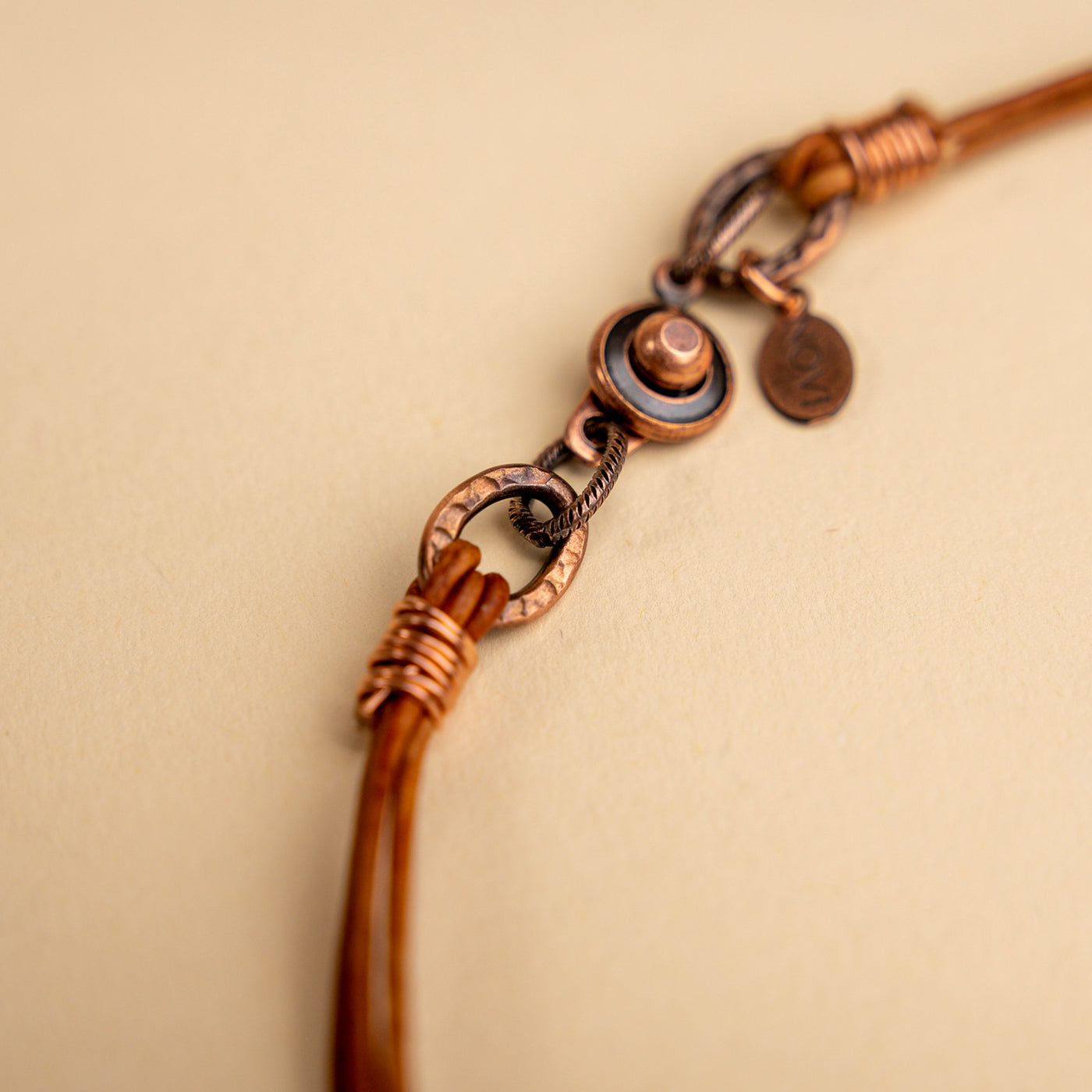 Novi Brown Leather Bracelet