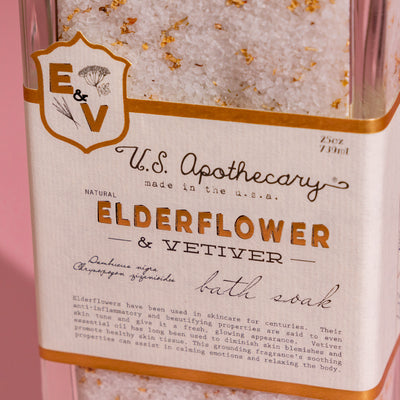 US Apothecary Elderflower + Vetiver Bath Soak
