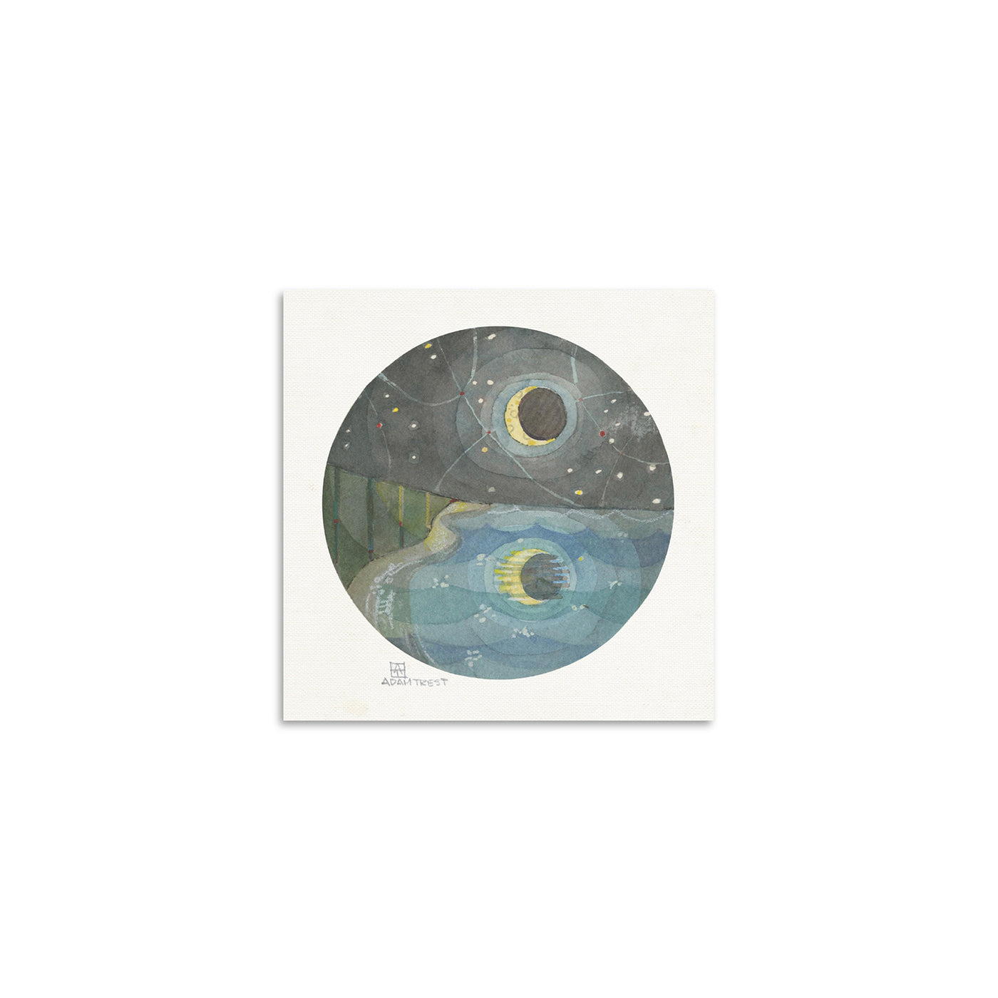 Adam Trest Tiny Art | Moon River Print