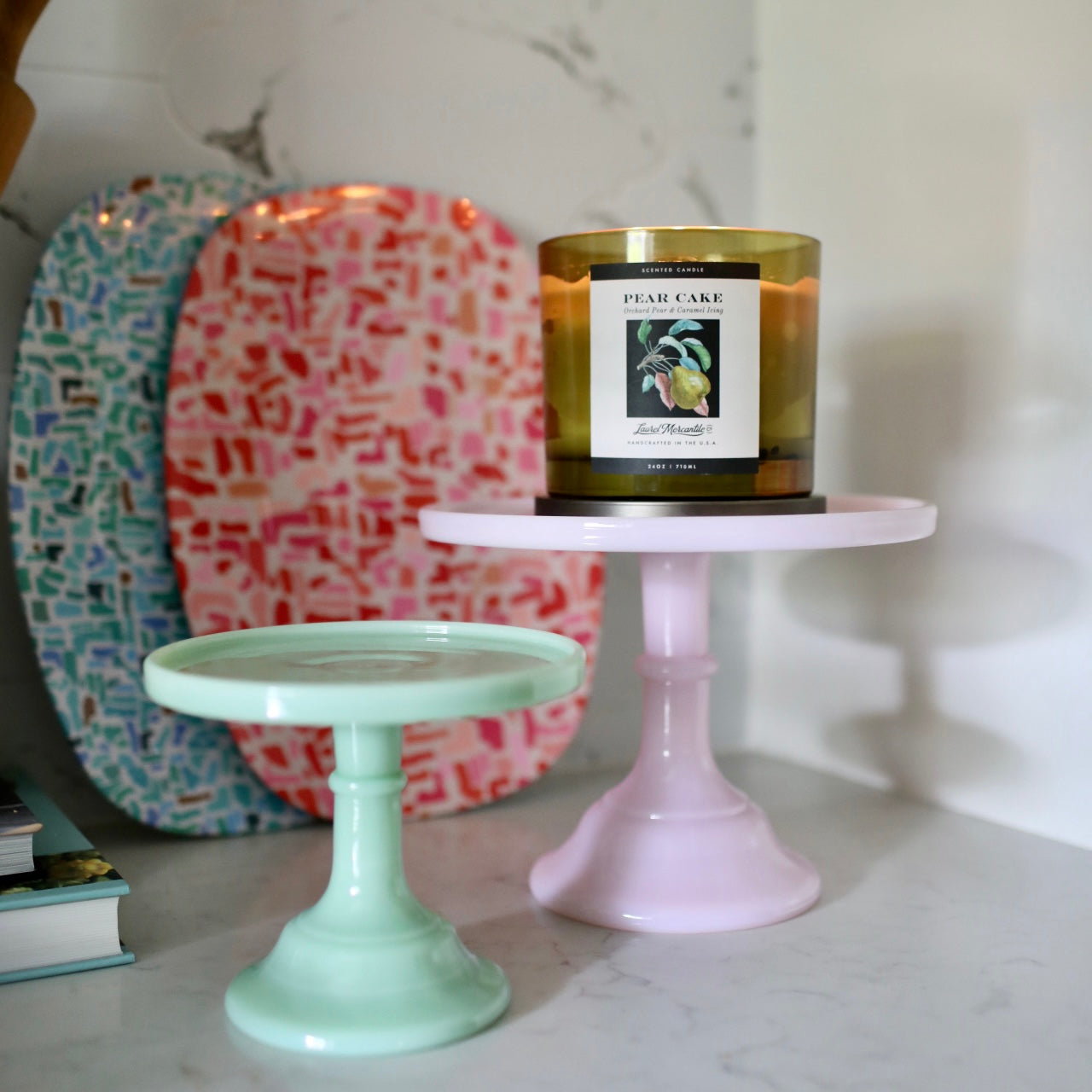 Mosser Glass Milk Glass Cake Pedestal Milk Glass Cake Stand Mosser