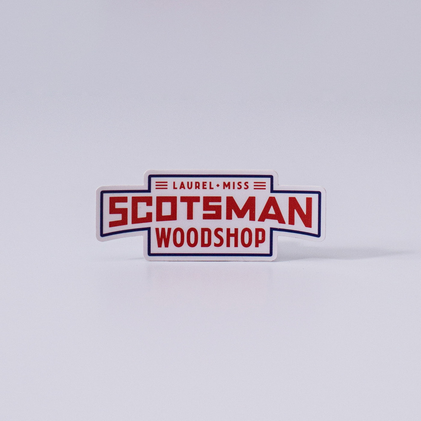 White Scotsman Woodshop Die Cut Decal
