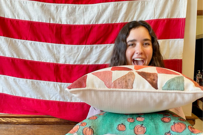 Fall in Love with Laura Jones's Hand-painted Pillows