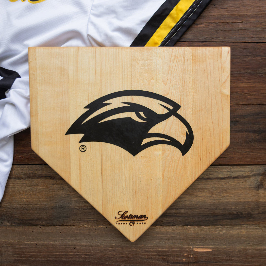 Maple Southern Miss Home Plate Serving Board - Large Logo