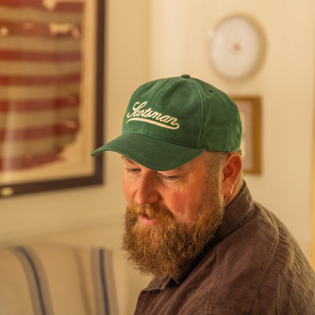 Scotsman Co. Hunter Green Waxed Cotton Cap