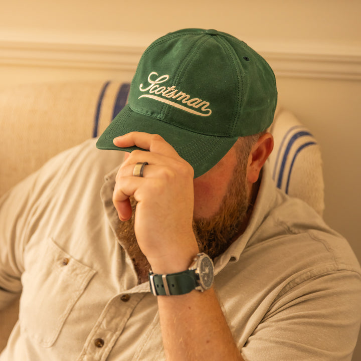 Scotsman Co. Hunter Green Waxed Cotton Cap