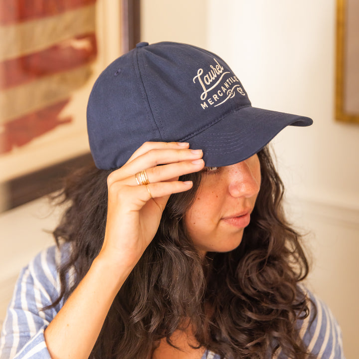 Navy Laurel Mercantile Co. Cap