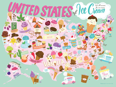 True South United States of Ice Cream Puzzle