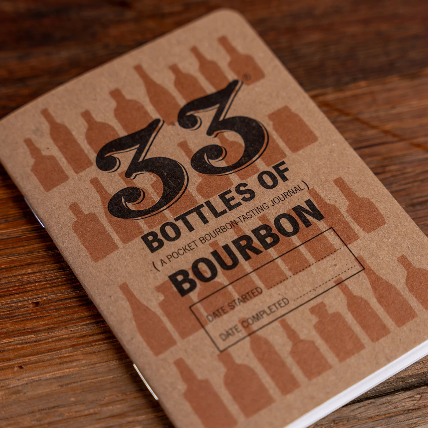 33 Bottles of Bourbon Tasting Notebook