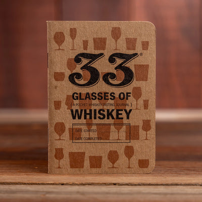 33 Glasses of Whiskey Tasting Notebook