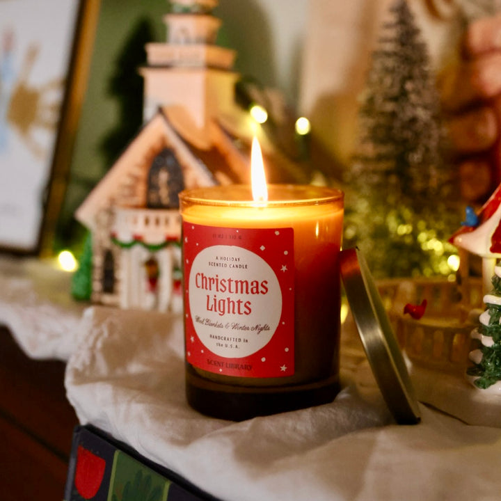 Christmas Lights Candle