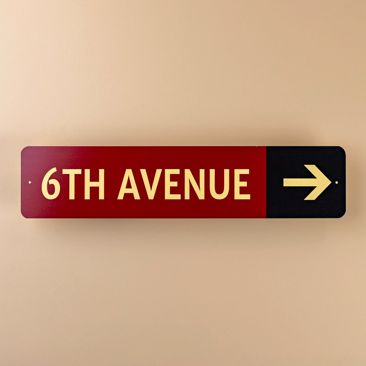 6th Ave Directional Sign
