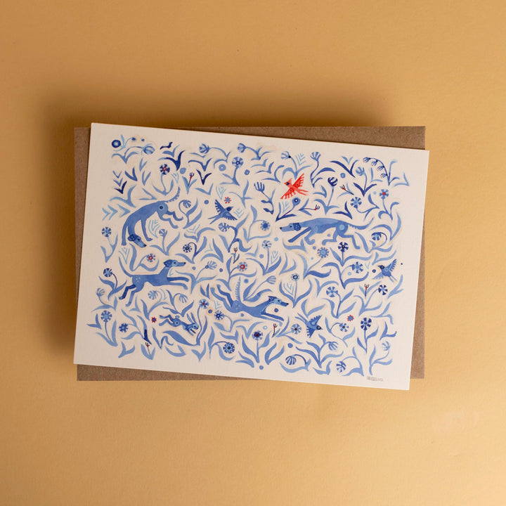 Adam Trest Stationery | Chasing Rabbits Flat Card