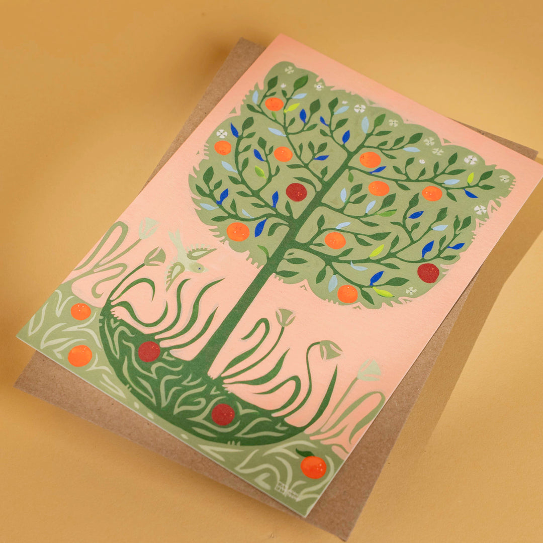 Adam Trest Stationery | Harvest Blossoms Flat Card