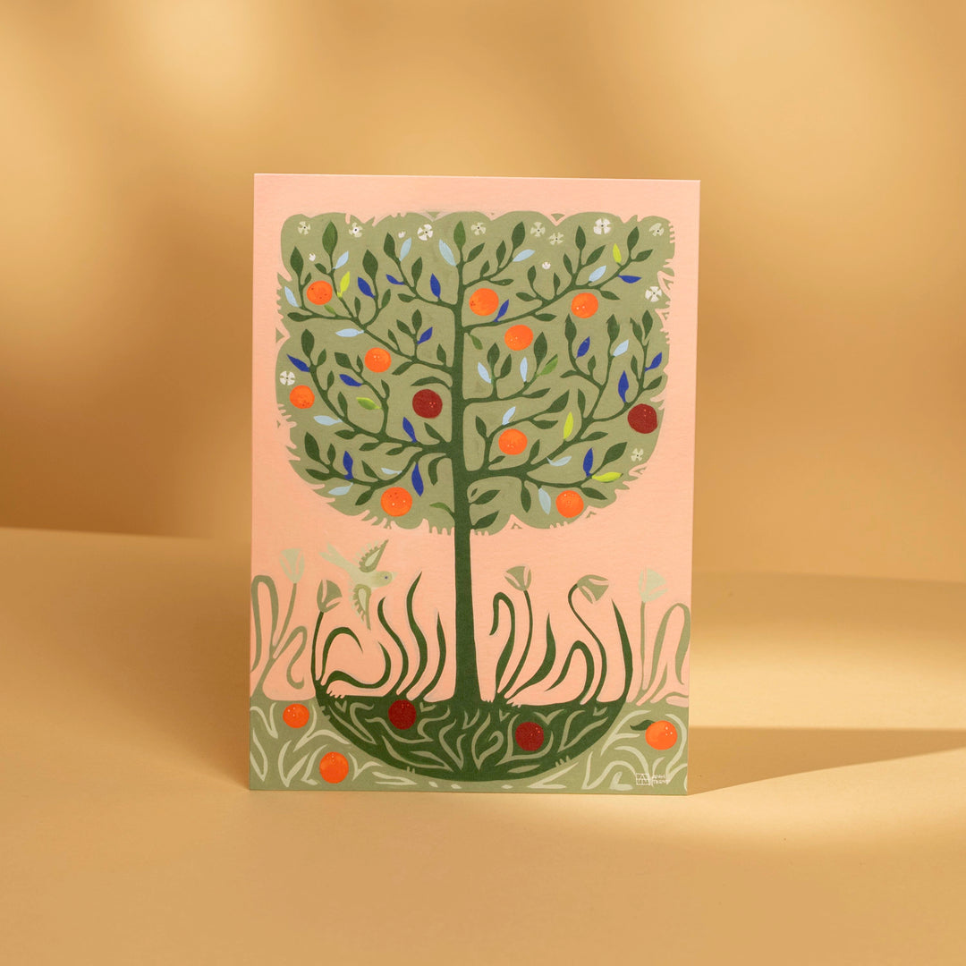Adam Trest Stationery | Harvest Blossoms Flat Card
