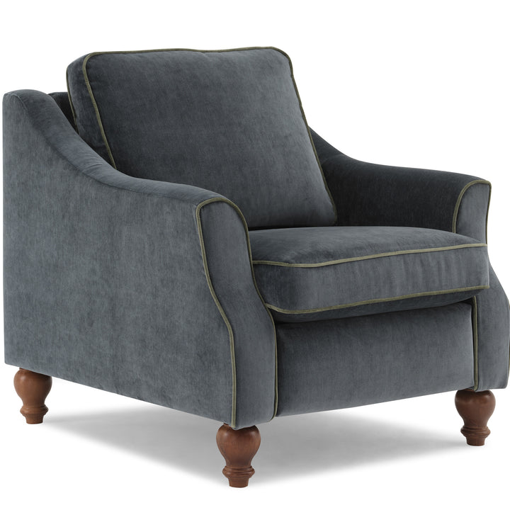 Adeline Reclining Chair - Sapphire Velvet