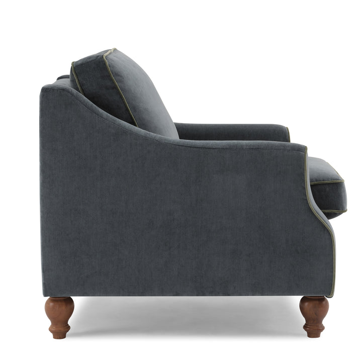 Adeline Reclining Chair - Sapphire Velvet