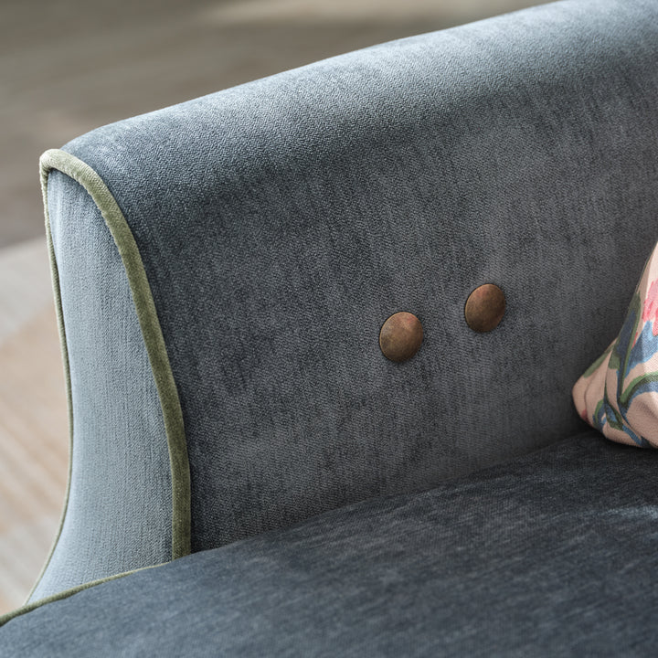 Adeline Reclining Chair - Sapphire Velvet