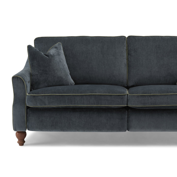Adeline Reclining Sofa - Sapphire Velvet