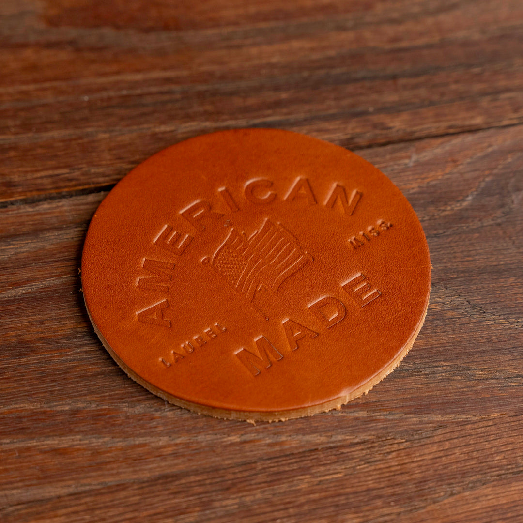 American Made Leather Coaster