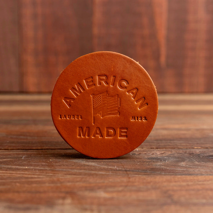 American Made Leather Coaster