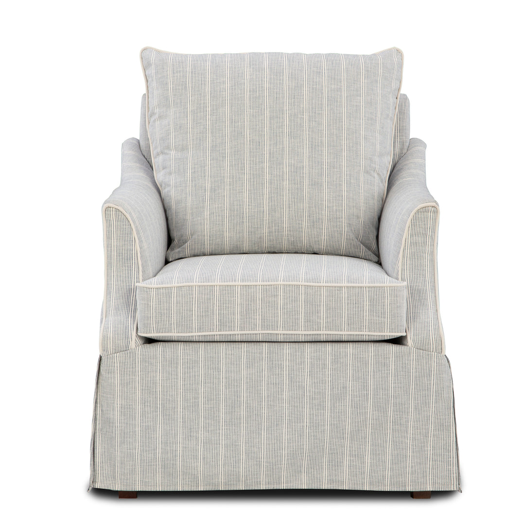 Annie Chair - Mist Oxford Stripe