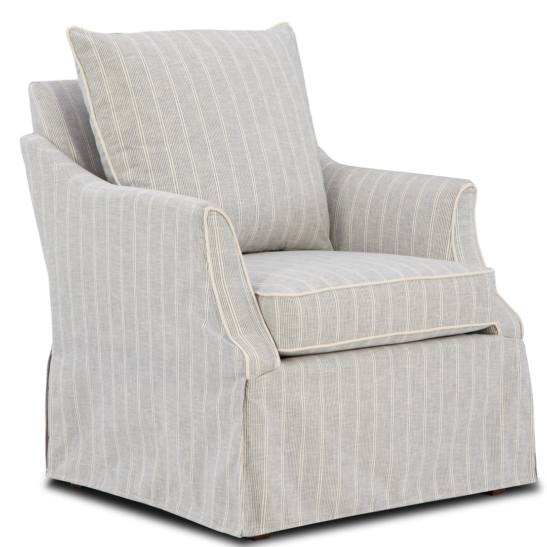 Annie Chair - Mist Oxford Stripe