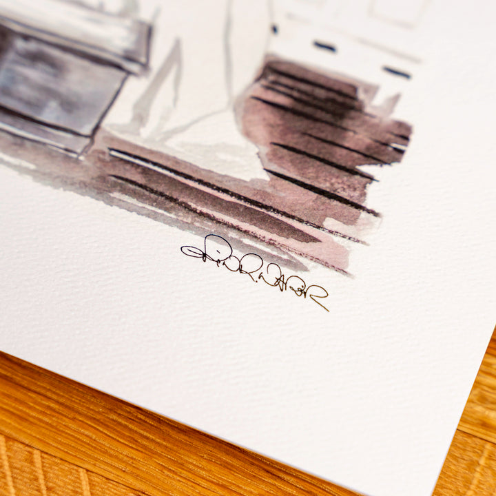 Bedroom Watercolor (11" X 14")