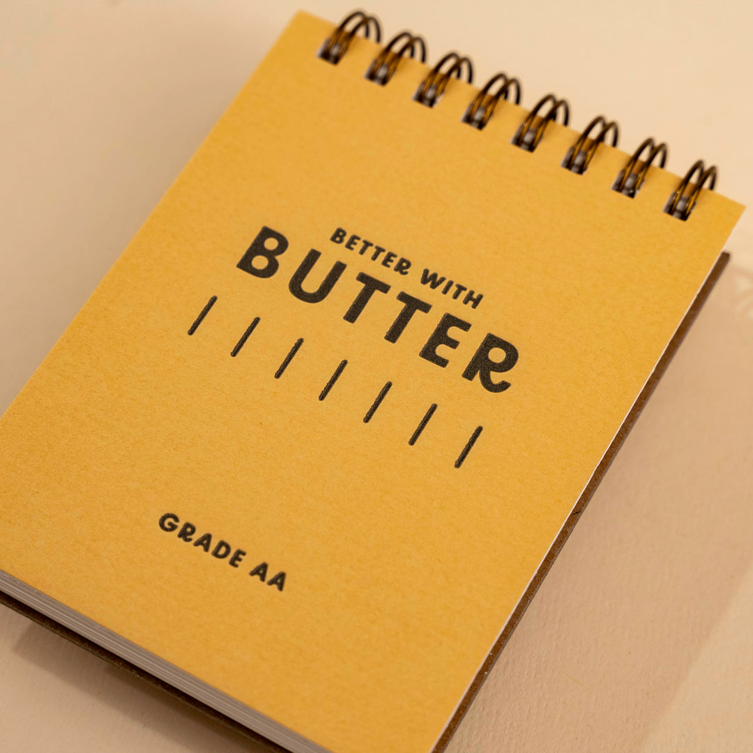 Better with Butter Mini Jotter Notebook