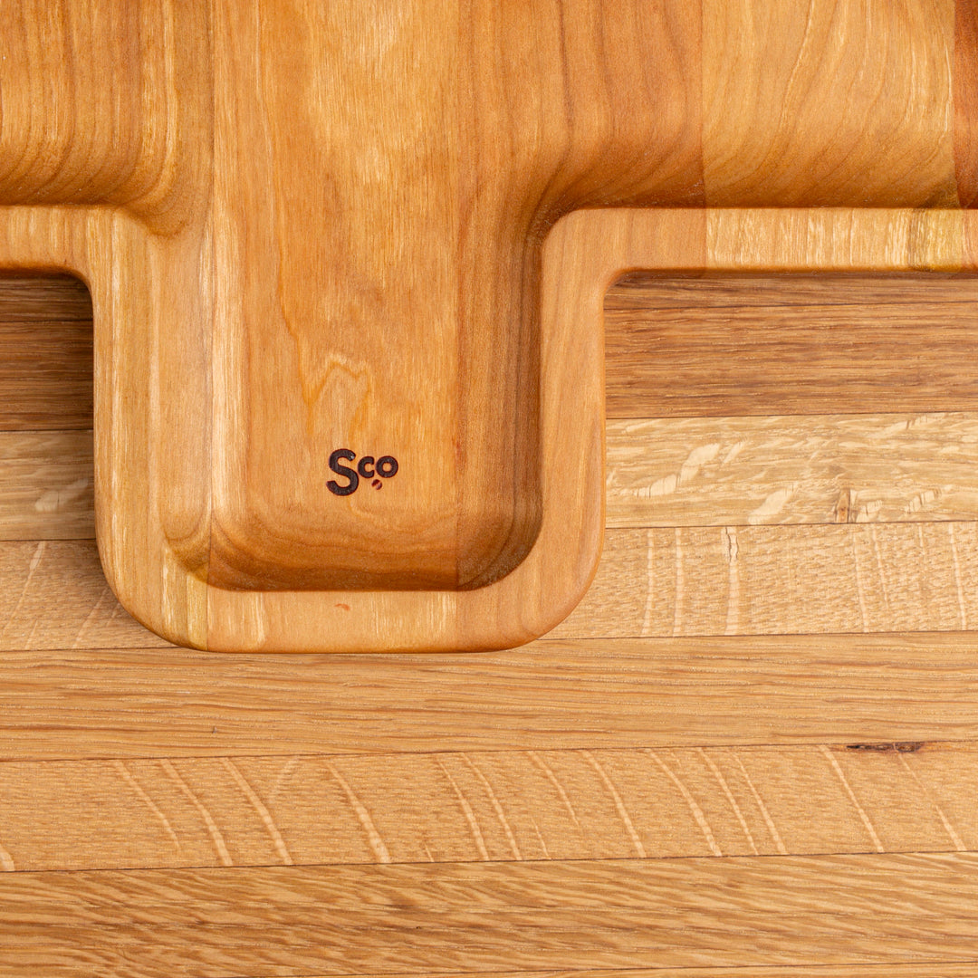 Cherry Christmas Tree Carving Board