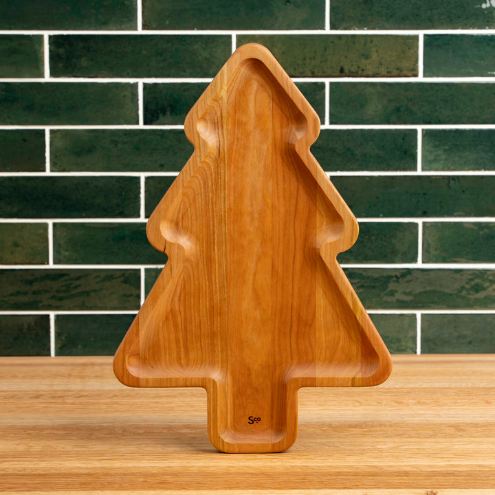 Cherry Christmas Tree Carving Board