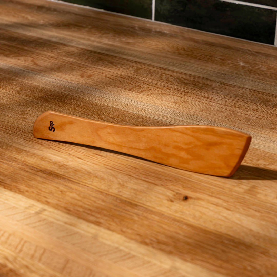 Cherry Dual-Ended Wooden Spatula