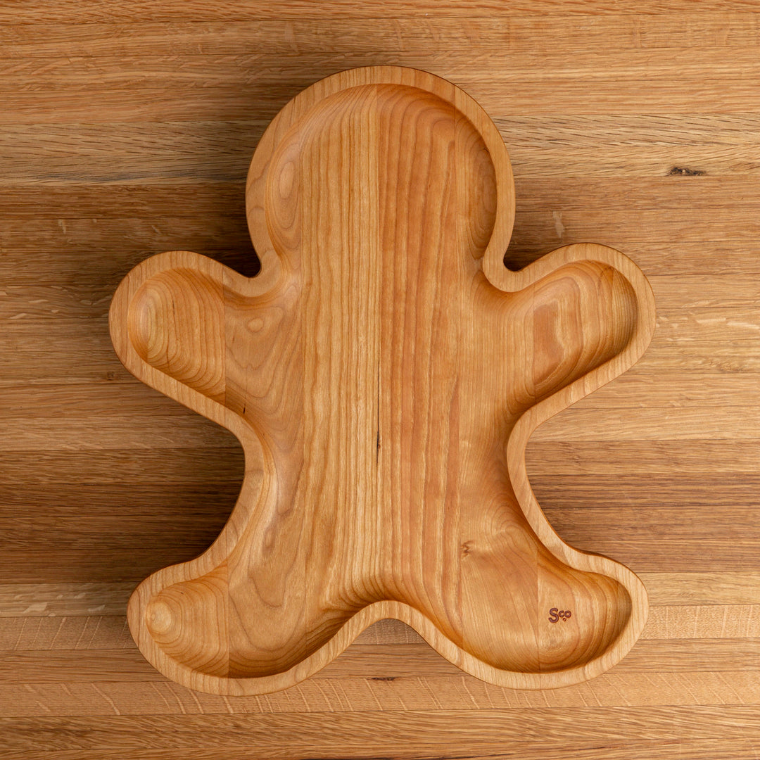 Cherry Gingerbread Man Carving Board