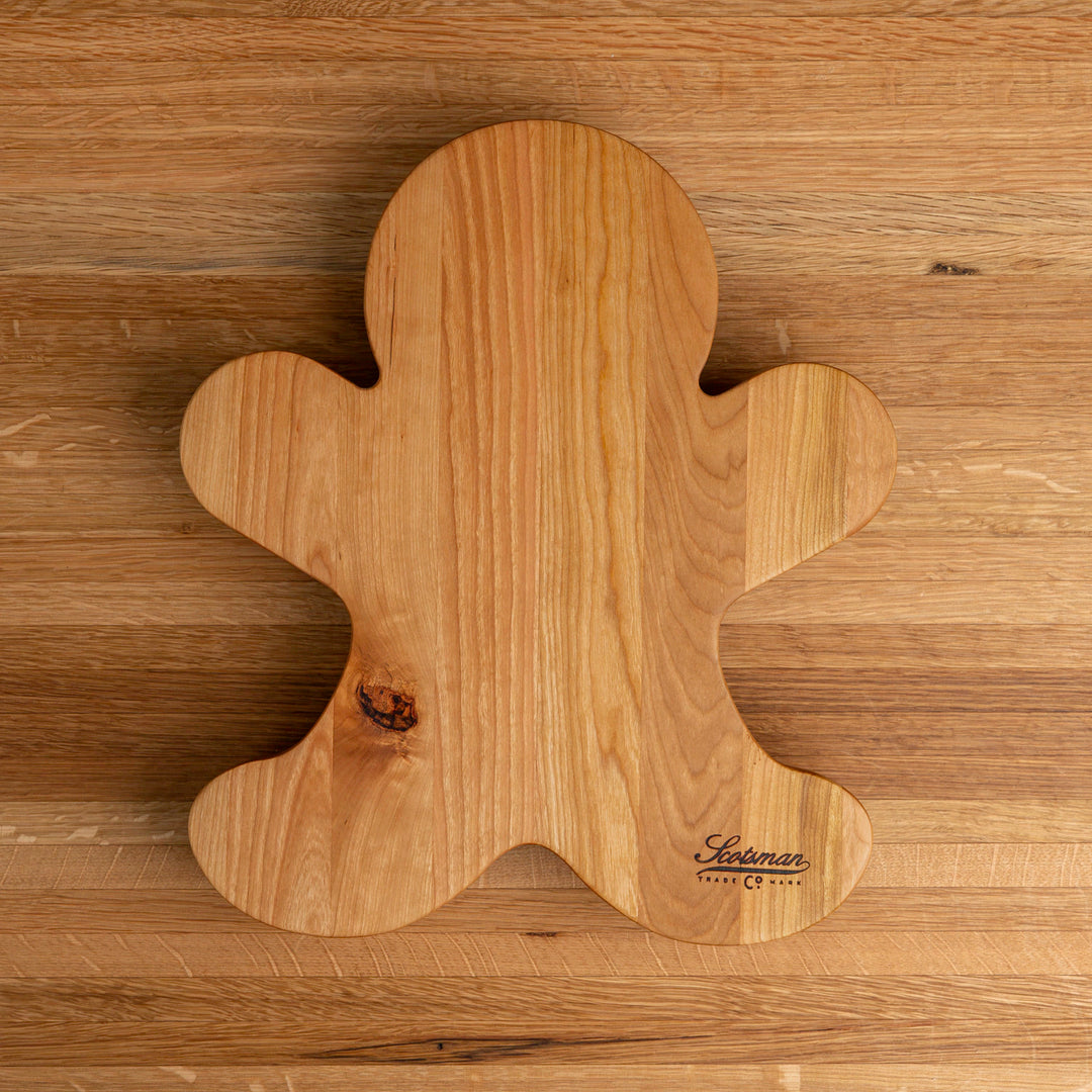 Cherry Gingerbread Man Carving Board