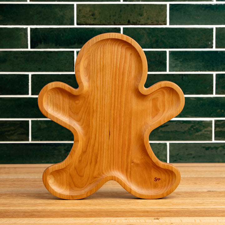 Cherry Gingerbread Man Carving Board