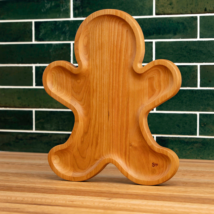Cherry Gingerbread Man Carving Board