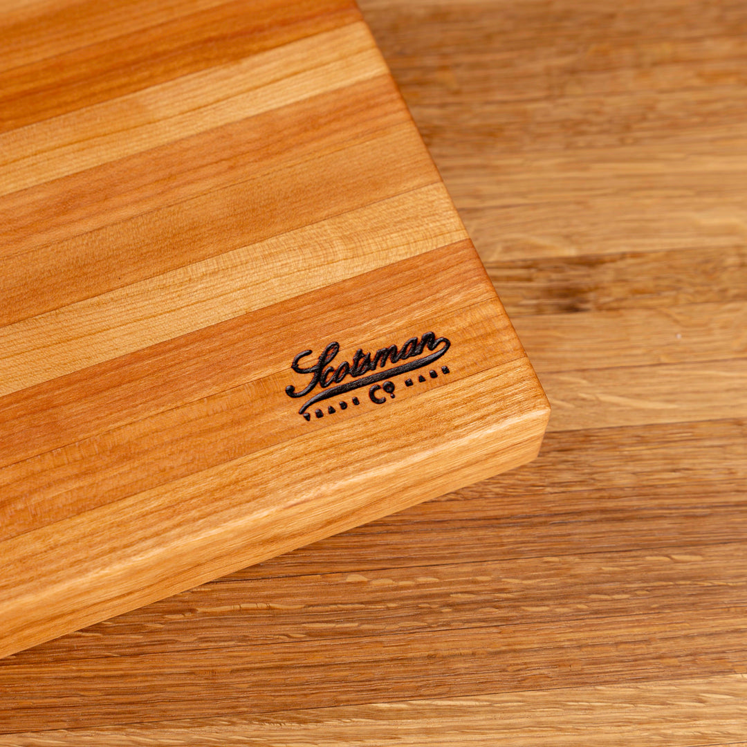 Cherry Mississippi State Butcher Block | Mississippi State Stacked