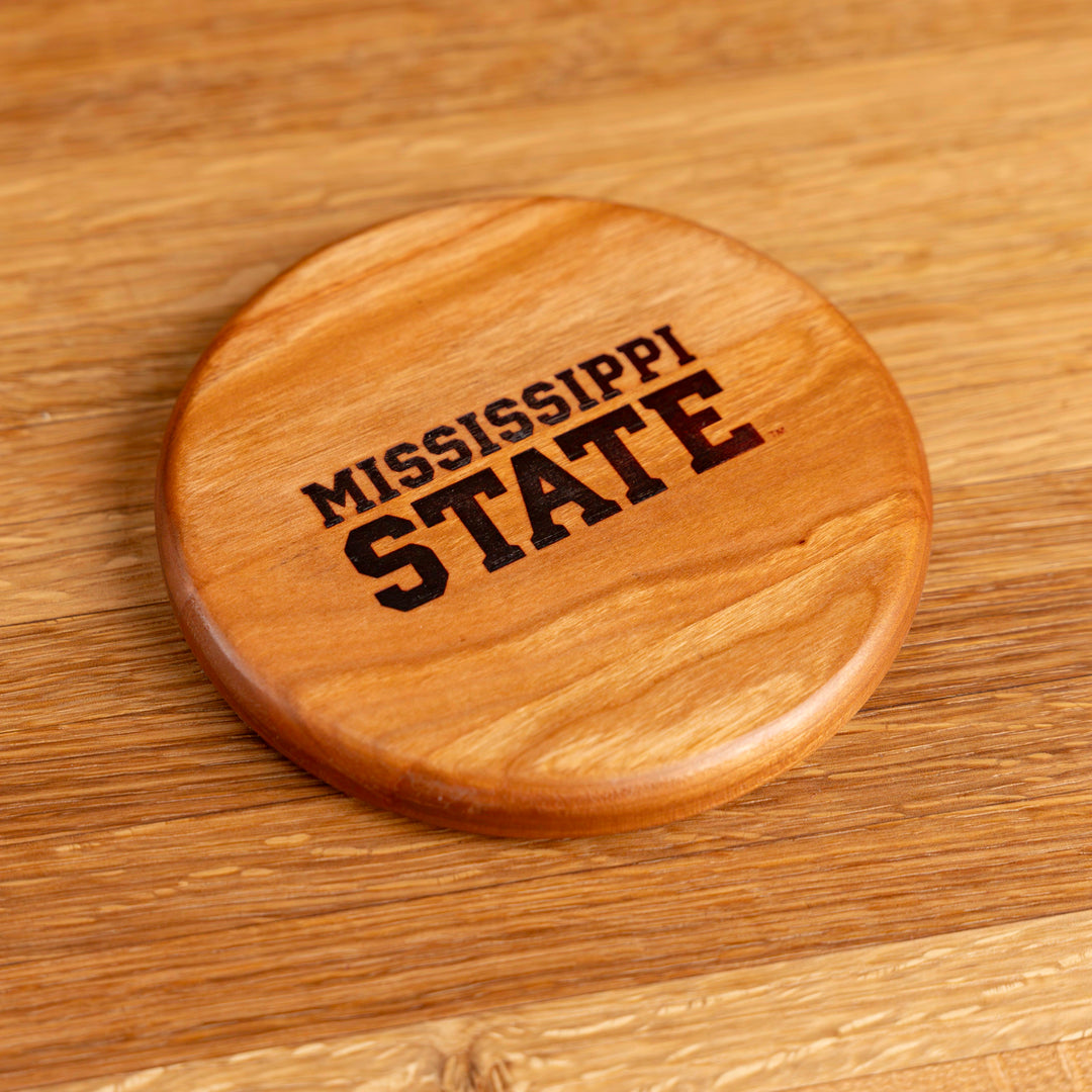 Cherry Mississippi State Coaster | Mississippi State Stacked