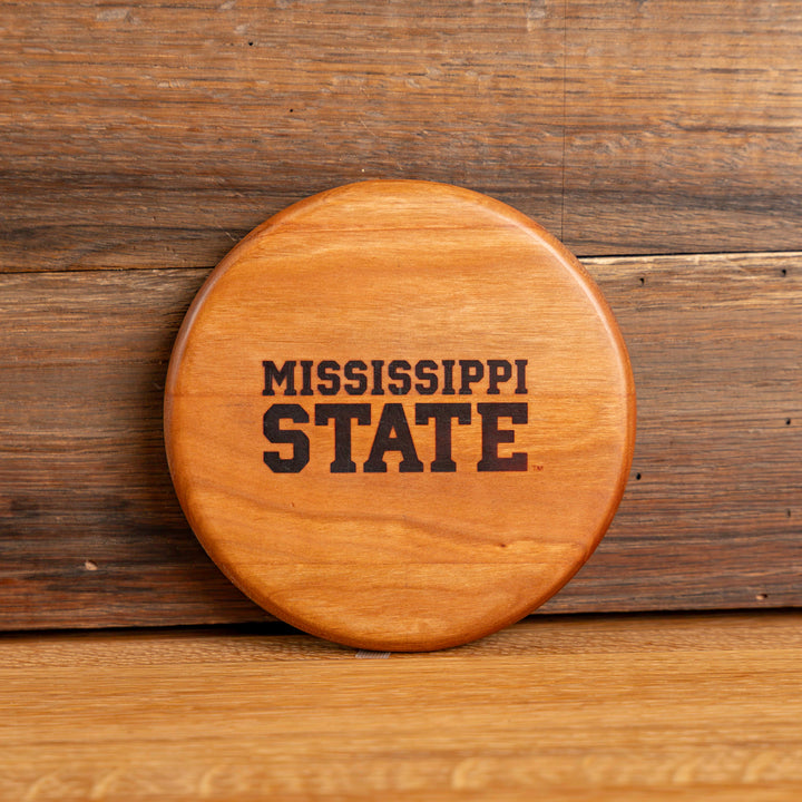 Cherry Mississippi State Coaster | Mississippi State Stacked