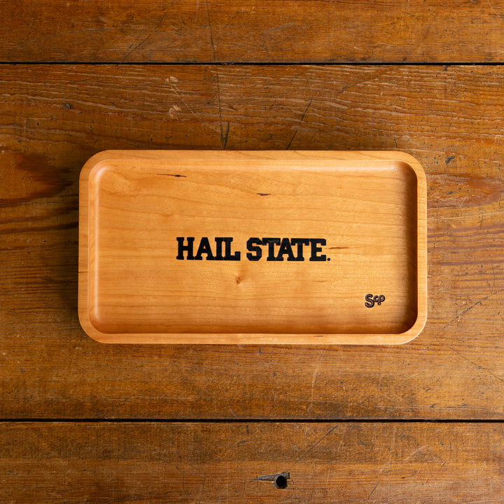 Cherry Mississippi State Wooden Valet | Hail State