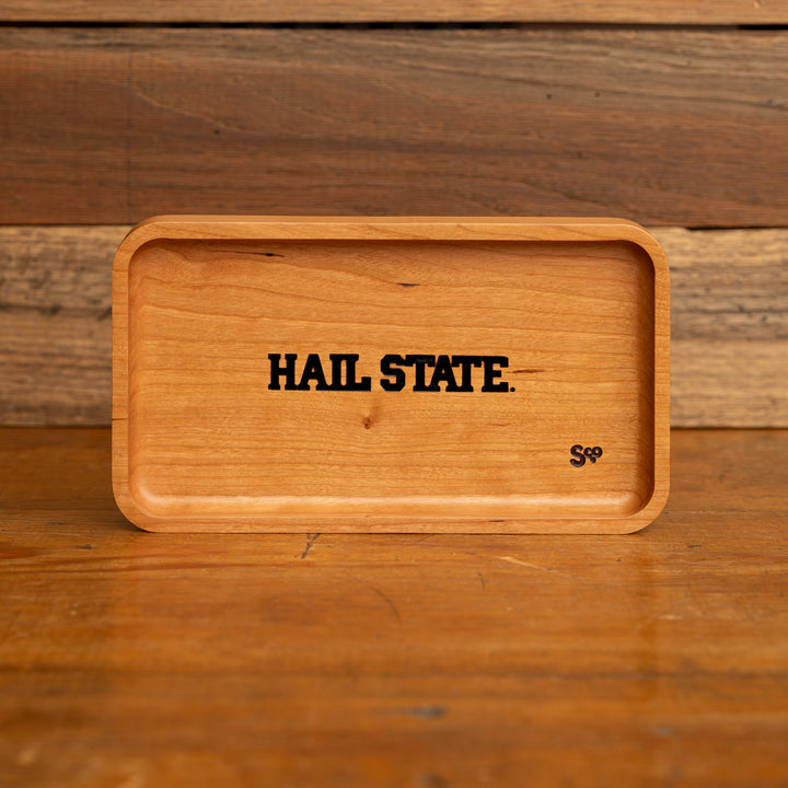 Cherry Mississippi State Wooden Valet | Hail State