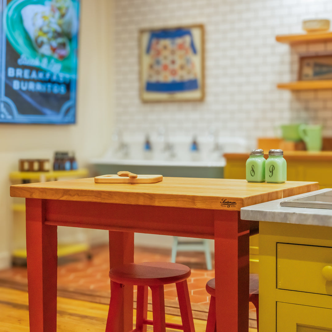 Cherry Prep Island Table | Painted