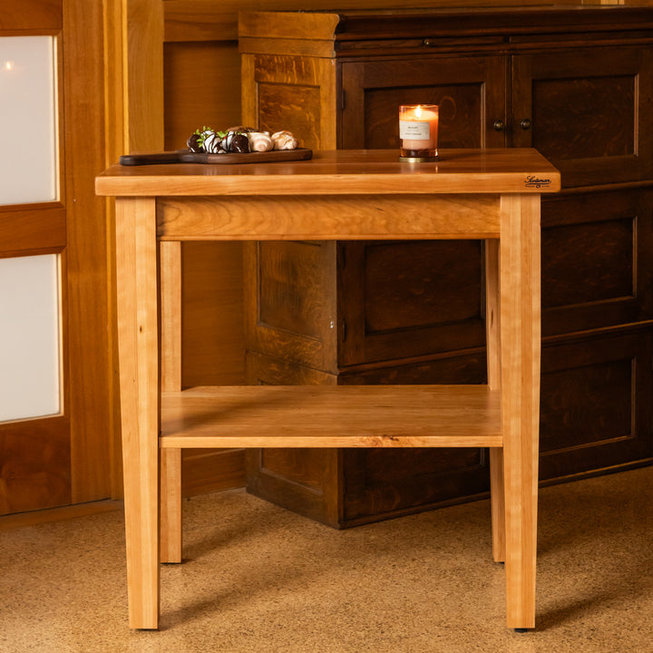Cherry Prep Island Table | Natural