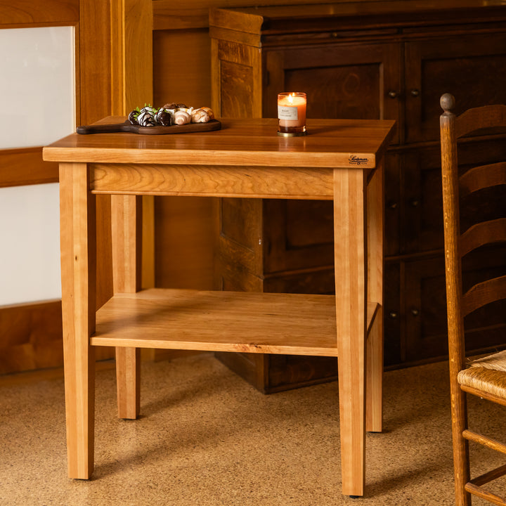 Cherry Prep Island Table | Natural