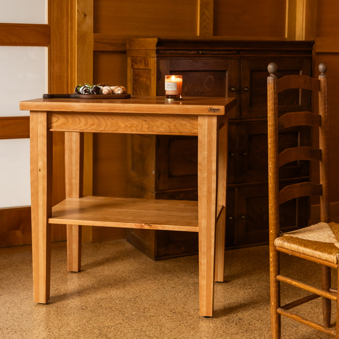Cherry Prep Island Table | Natural