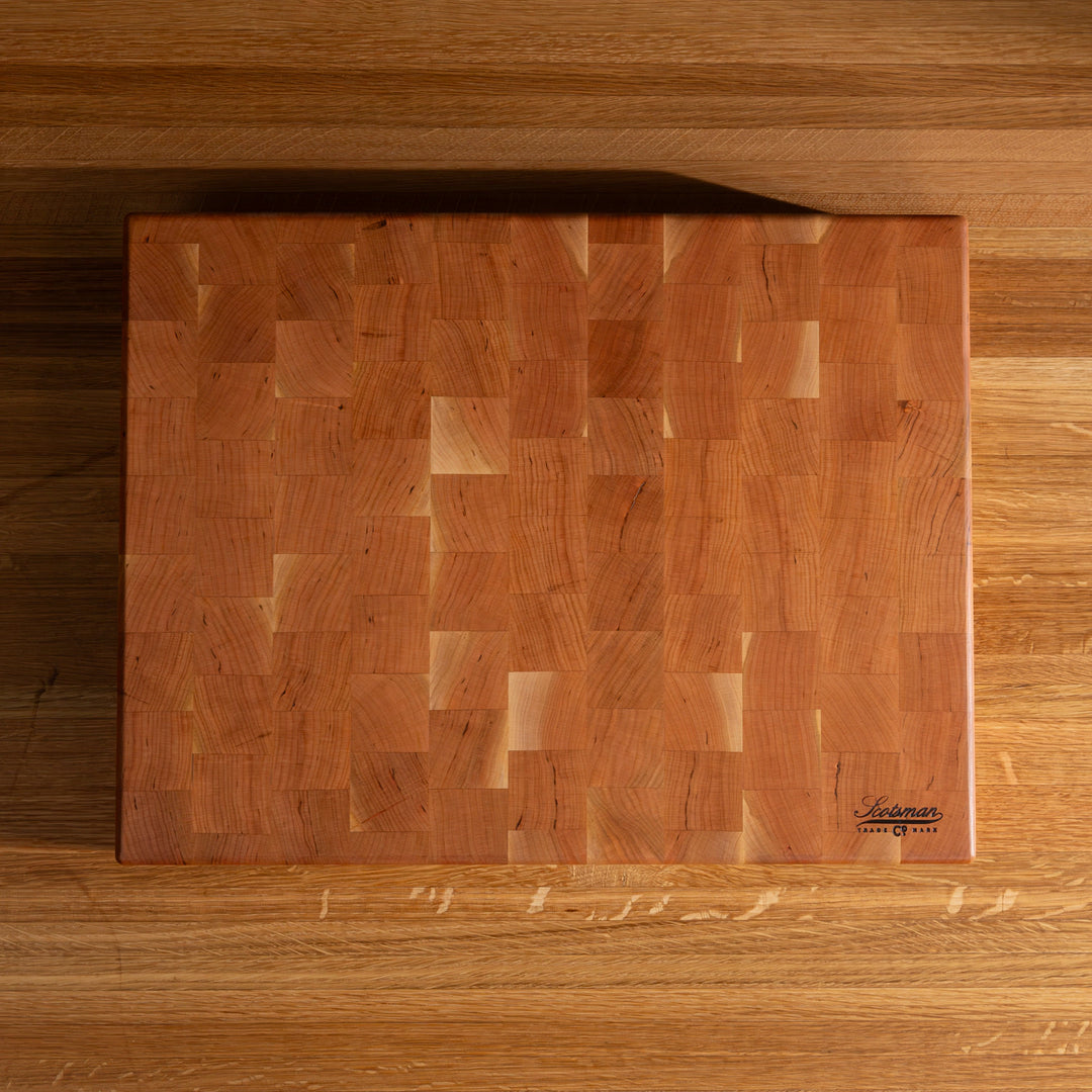 Rectangular End Block Cherry End Grain Rectangle Butcher Block – Laurel Mercantile
