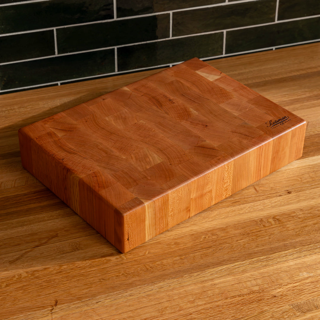 Rectangular End Block Cherry End Grain Rectangle Butcher Block – Laurel Mercantile