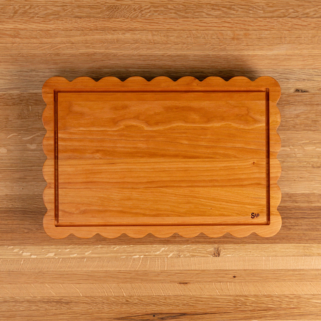 Cherry Scalloped Serving Board
