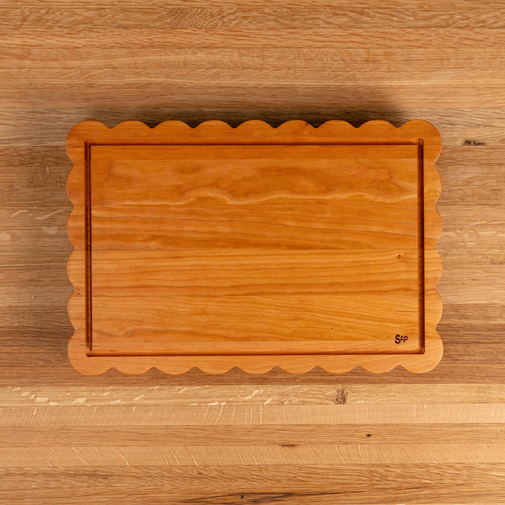 Cherry Scalloped Serving Board